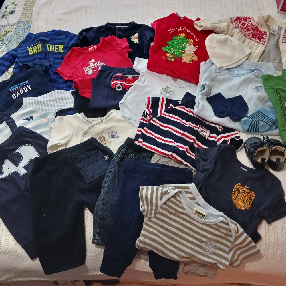 Little boys clothing 0 to 3 months